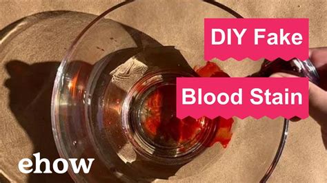 fake blood stains clothes|non staining blood recipe.